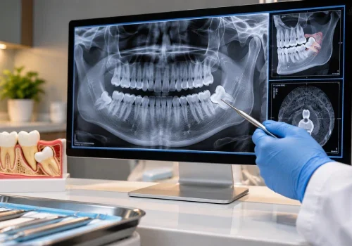 Wisdom tooth evaluation with dental imaging